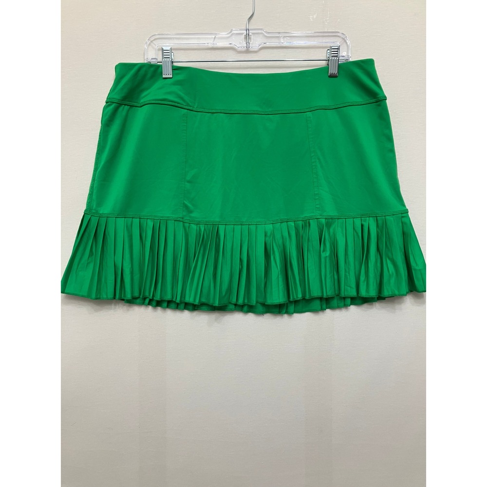 Jofit Athletic Skort XL Kelly Green Pleated Golf Tennis Pickleball Active